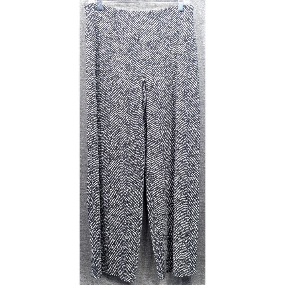 J JILL Wearever Womens Pants - Black/White, Smooth Fit, Slim Ankle, Size Small